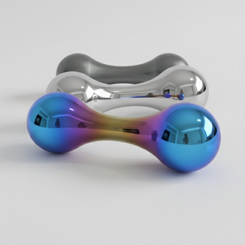 Titanium Ti-6Al-4V Knucklebone Fidget Toy - Image 2