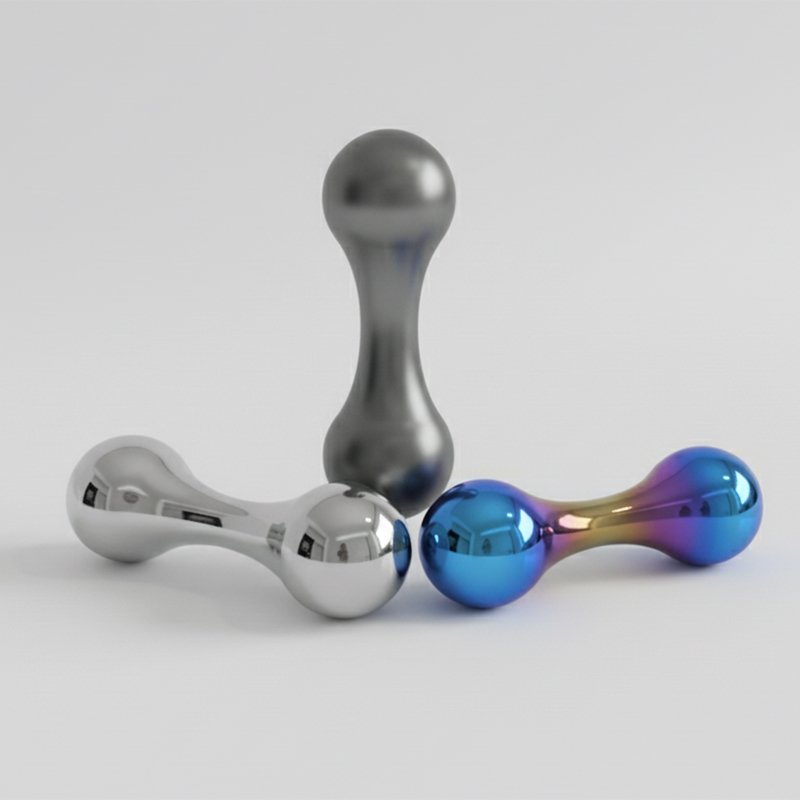 Titanium Ti-6Al-4V Knucklebone Fidget Toy - Image 3