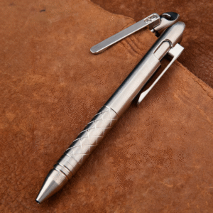 Titanium Bolt Action Pen with Tungsten Side