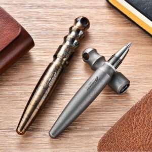 Titanium Ballpoint Pen Spiral Pen Cap Design