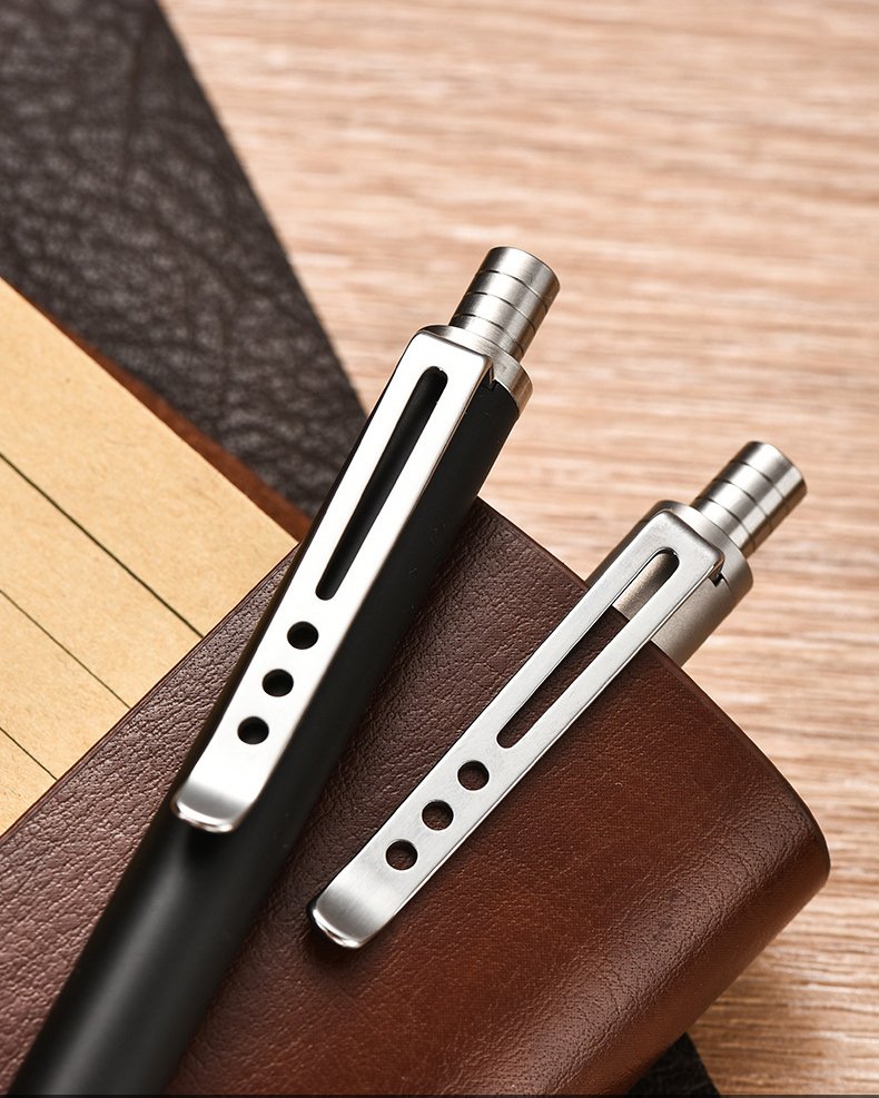 Titanium Push Type Pen with G-2 Refill - Image 4